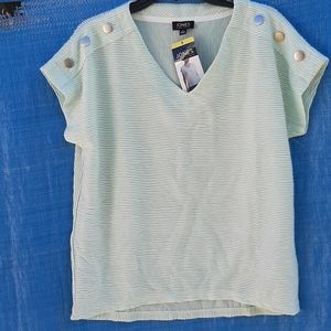 Ladies New York blouse color really light green